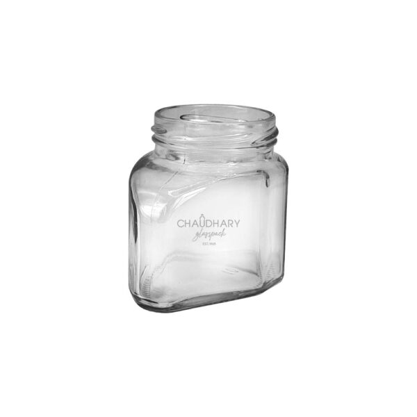 125gm wide honey glass jar