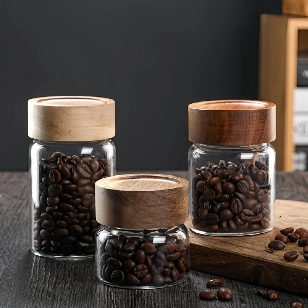 Multipurpose Glass Jars for Coffee