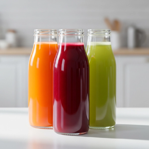 Juice bottles