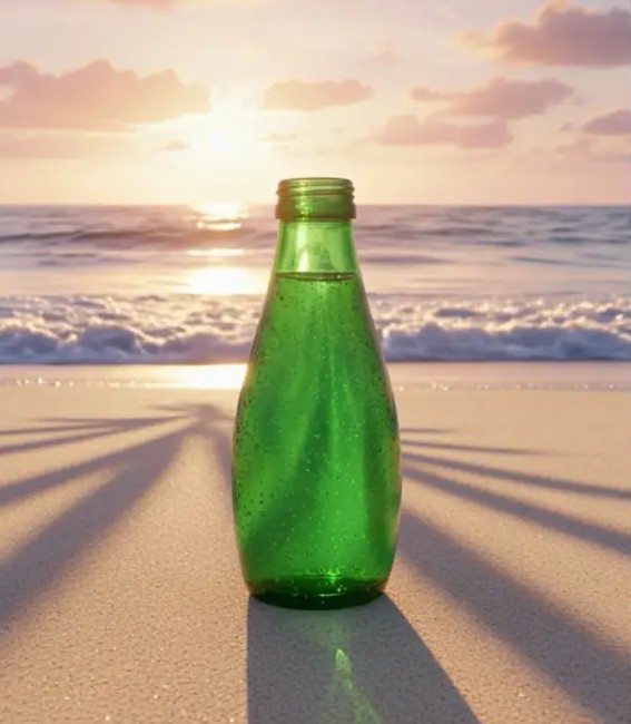 Beverage Glass Bottle for Spartkling water